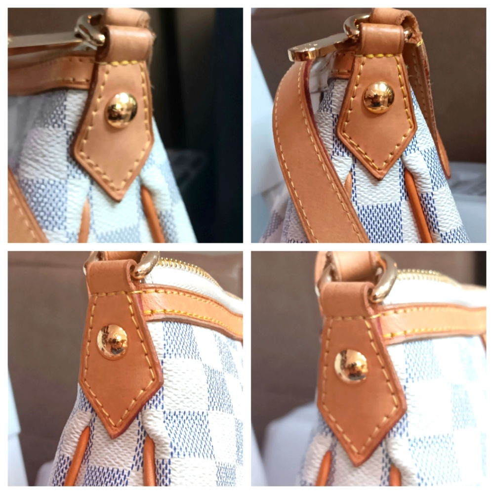 👜✨ Louis Vuitton Siracusa MM Damier Azur Crossbody & Shoulder Bag – EUC 🤍🌸 - Picture 11 of 17